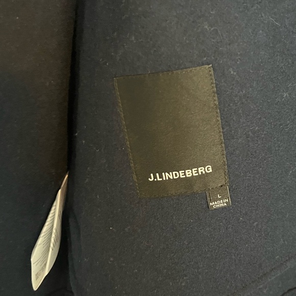 Men’s J.Lindeberg Navy Wool Overshirt - Picture 4 of 7